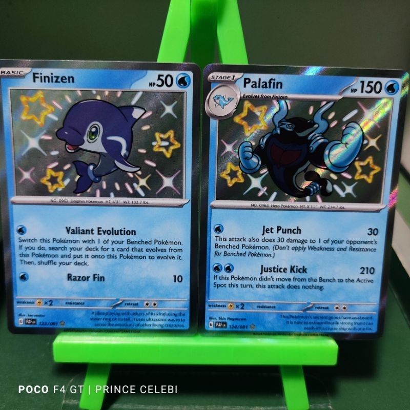 Pokemon TCG - Shiny Finizen & Palafin (2 cards set) | Shopee Philippines