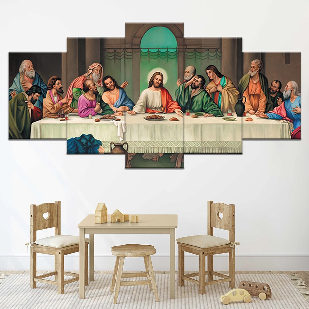 5pcs Jesus Sticker Wall Decor Picture The Last Supper Poster Home ...