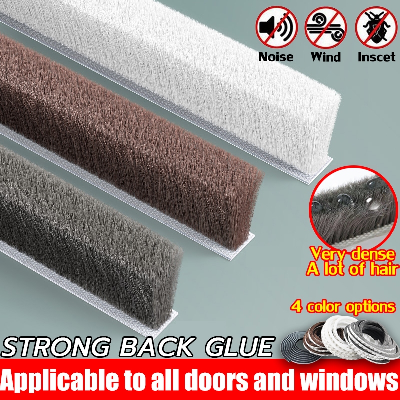 【COD】Self-adhesive Sealing Strip Window wool strip soundproof and ...