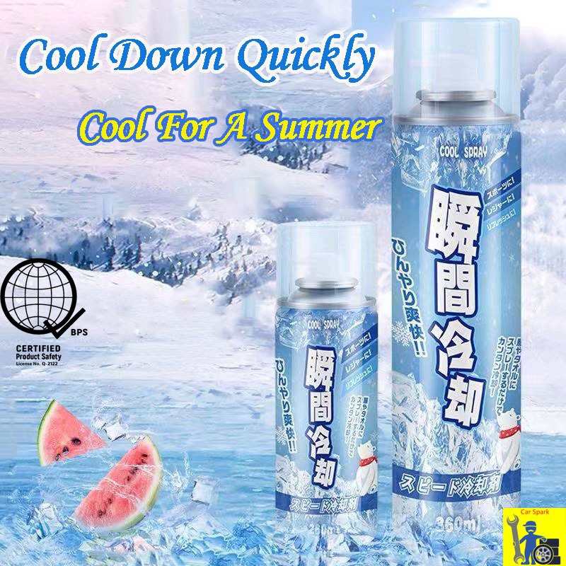 Carspark Cooling Spray Summer Home Car Dual-Use Dry Ice Cooling Spray ...