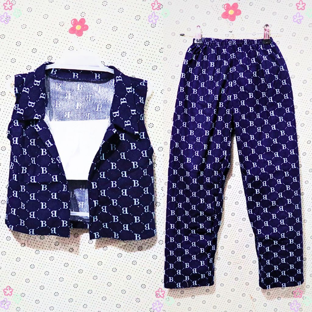 3 in 1 Terno Pants + Blazer + Inner for Kids Girls 7-9 Years Old Summer ...