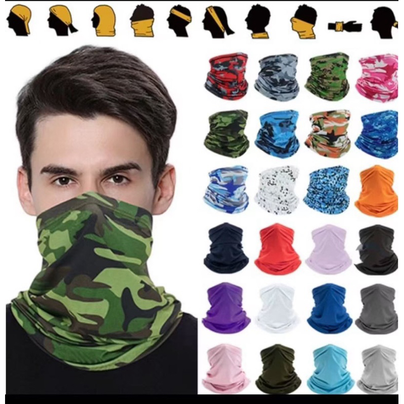 DUKE Summer fashion face multifunction scarf Unisex Tube mask | Shopee ...