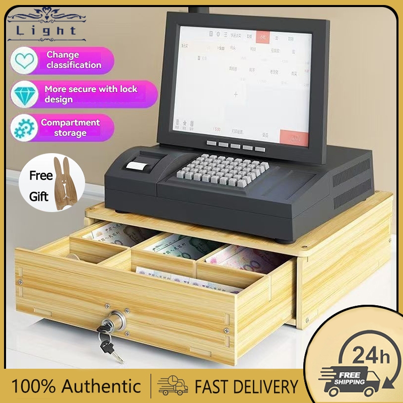 Cashier cash box with lock money organizer box | Shopee Philippines