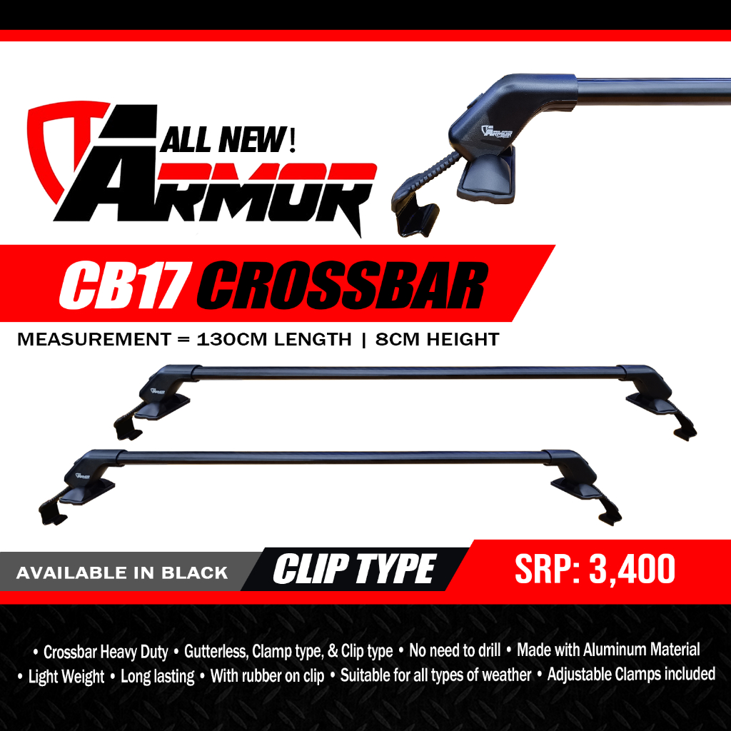 ARMOR CROSSBAR GUTTERLESS /CLIP TYPE FOR MITSUBISHI STRADA 2020 ...