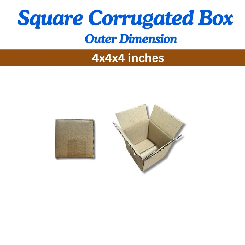 Square Box | Square Corrugated Box (5 pcs) | Shopee Philippines