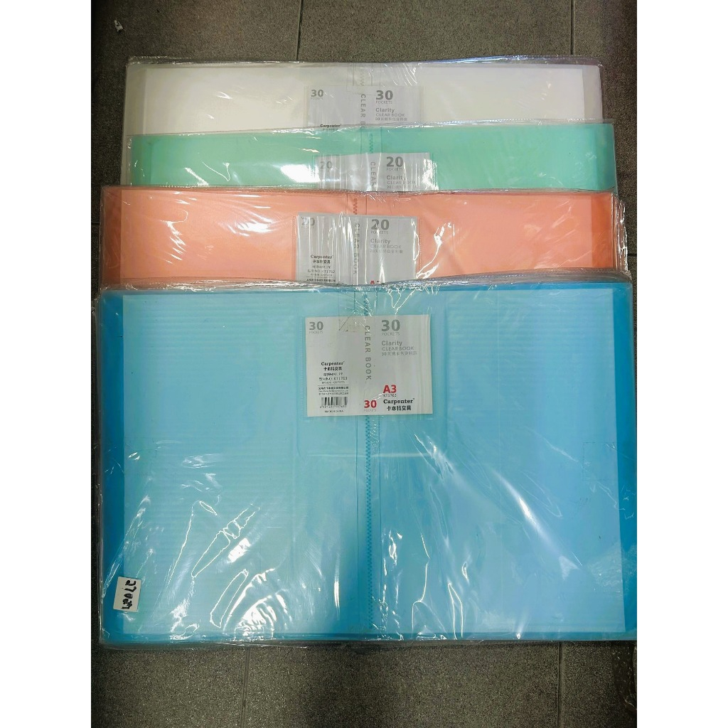 Carpenter Clearbook A3 Size 20 pockets /30 pockets | Shopee Philippines