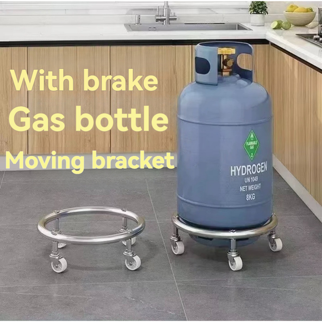 Gas Tank Holder with wheels Base Dolly Gas Tank Rack Base Kitchen fixed ...