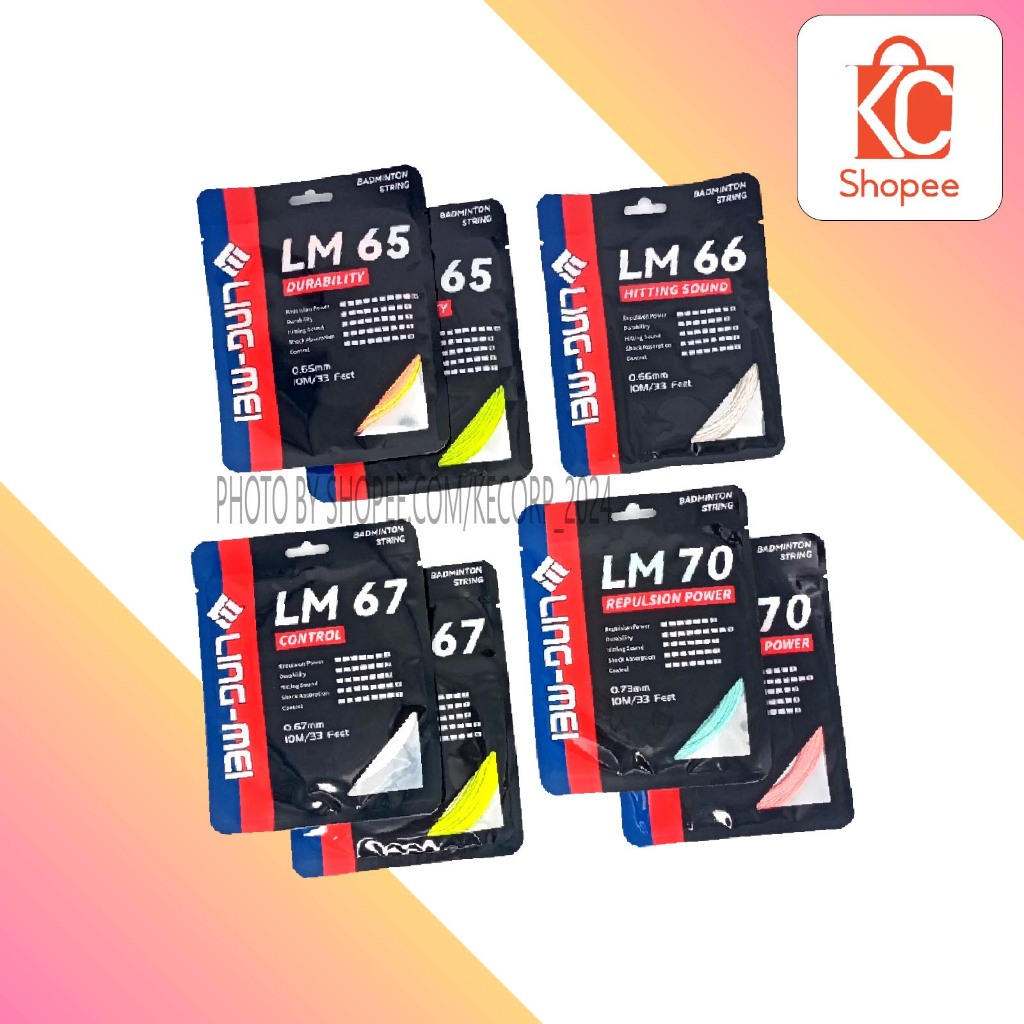 LM65, LM66, LM67, & LM70 Ling Mei Badminton Racket String _kc241207 ...