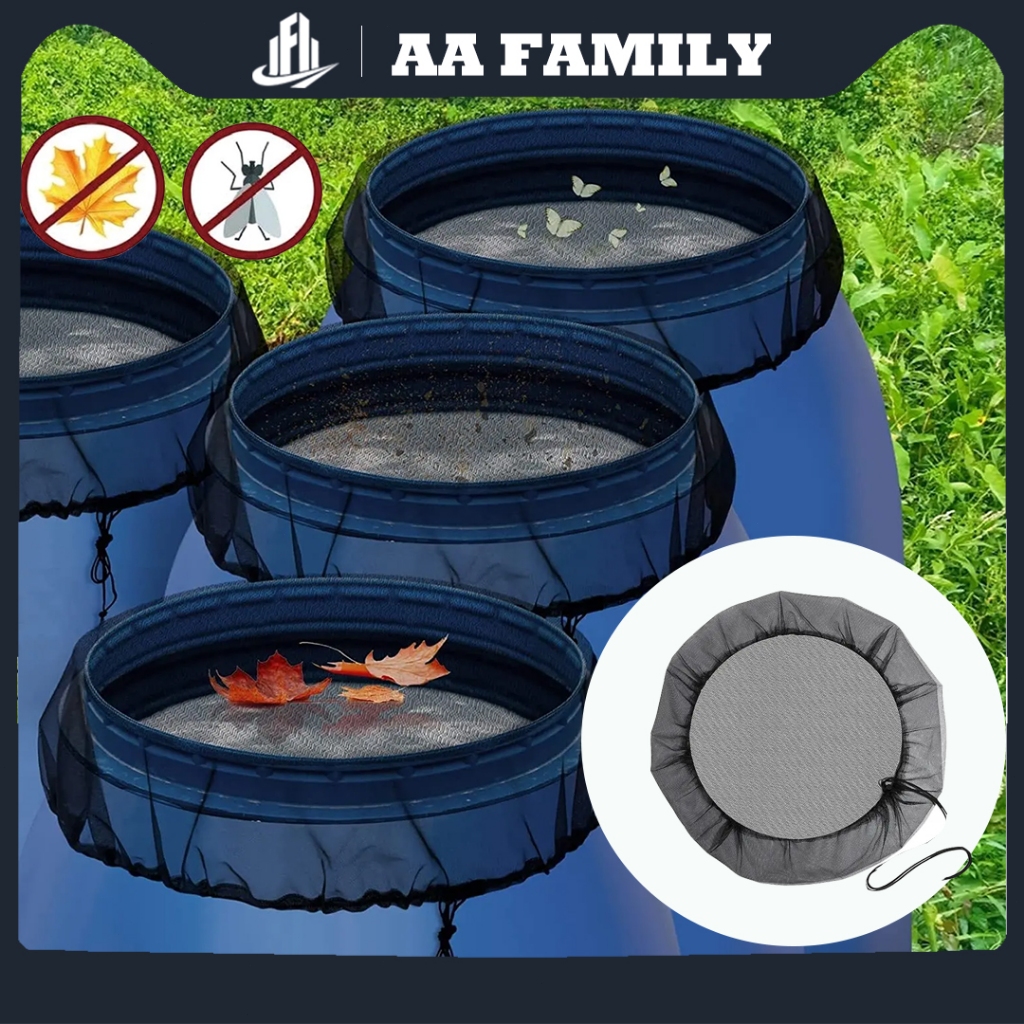 Garden 60/80/100cm Mesh Cover Netting for Rain Barrel Leaves Filter ...
