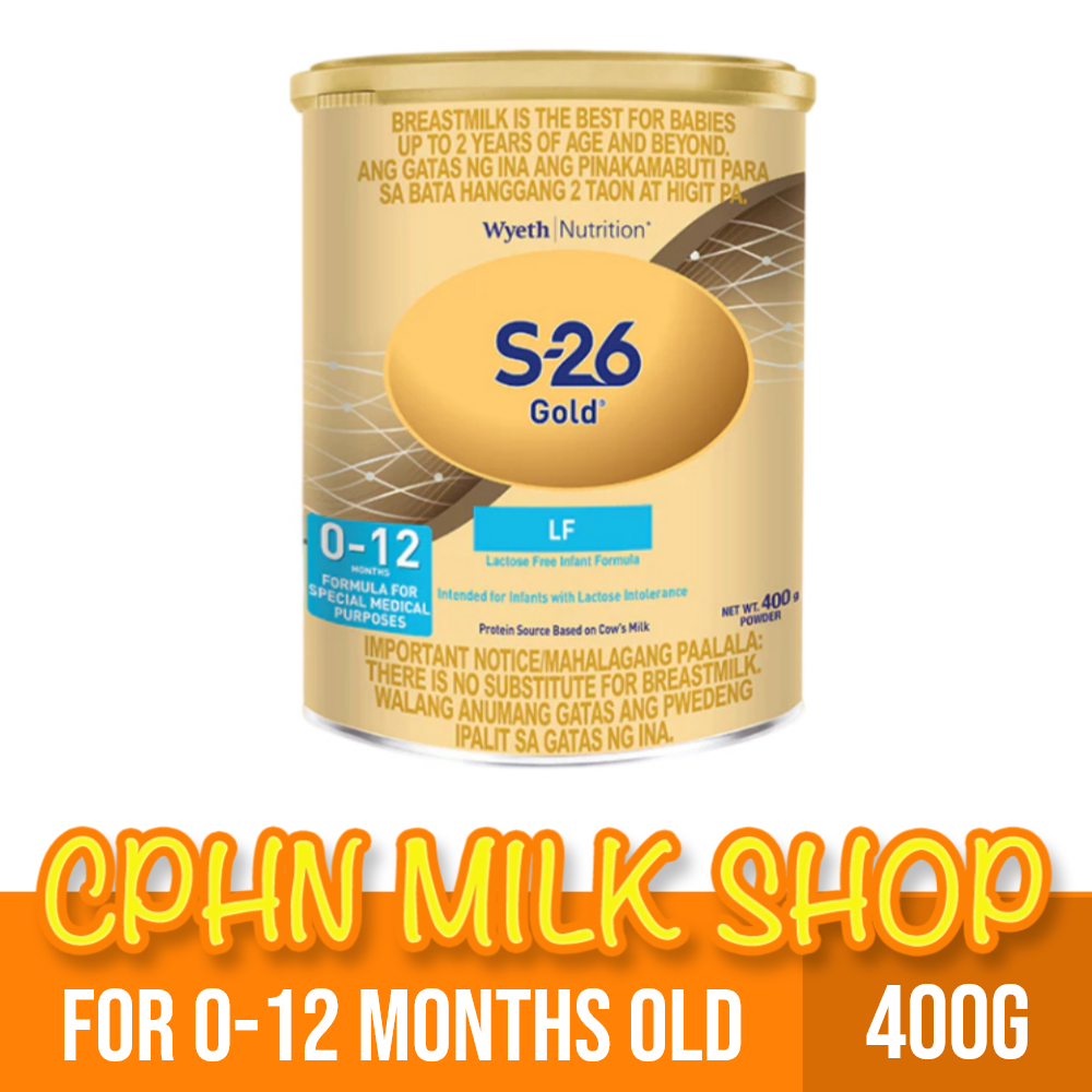 S-26 LF GOLD® 400g for 0-12 Months Old Infant Formula Lactose-Free ...