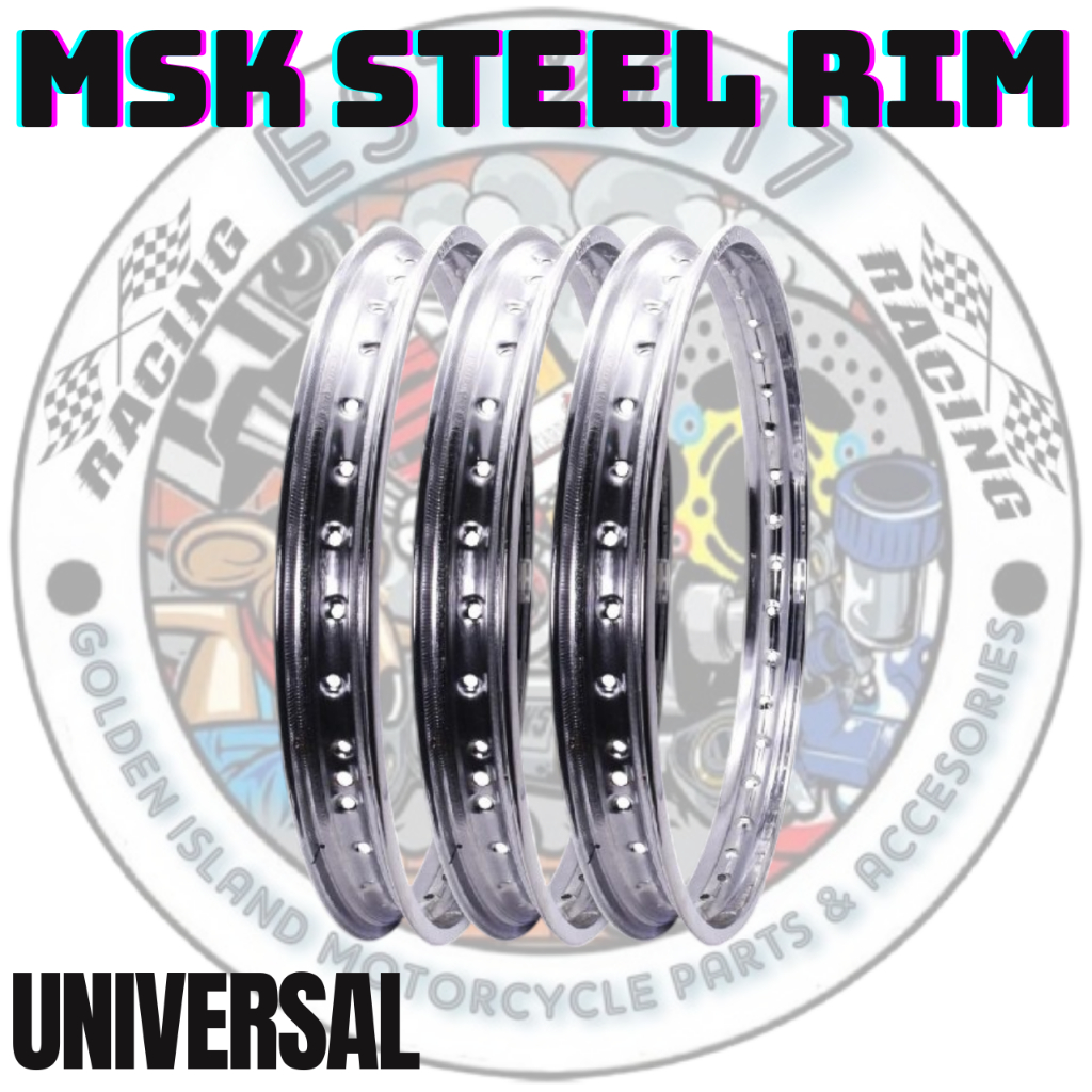 MSK STEEL RIM FOR MOTORCYCLE(UNIVERSAL) RIM 17 | Shopee Philippines