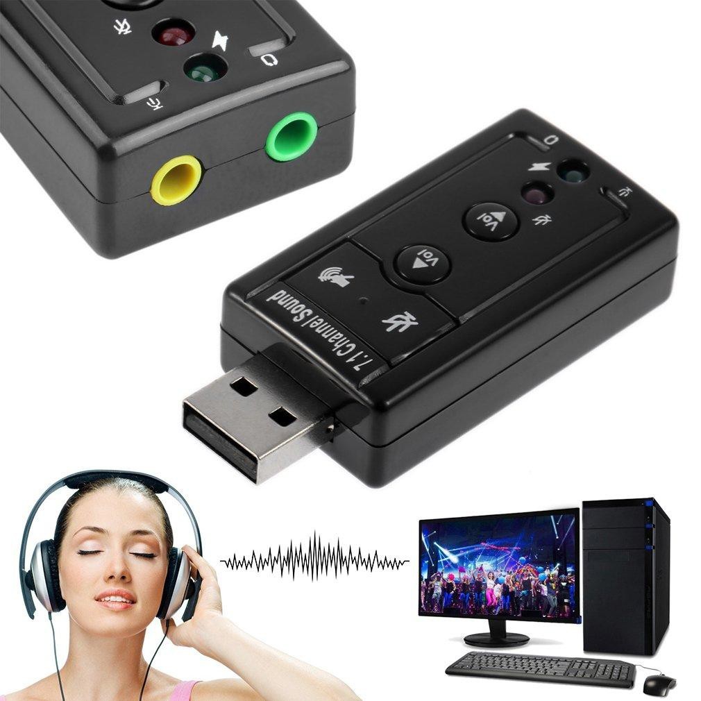 NG MALL Hot Deals USB 2.0 3D Virtual 12Mbps External 7.1 Channel Audio ...