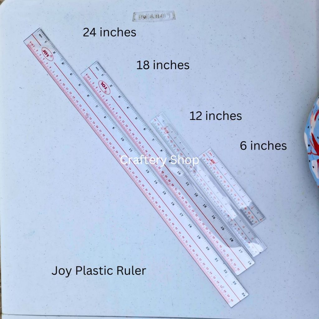 Craftery Ruler Plastic 18inches/ 24 inches PER PIECE | Shopee Philippines