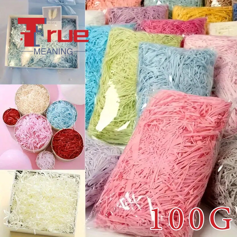 100G Colorful Crushed Papercut Paper DIY Gift Box Decoration Paper ...