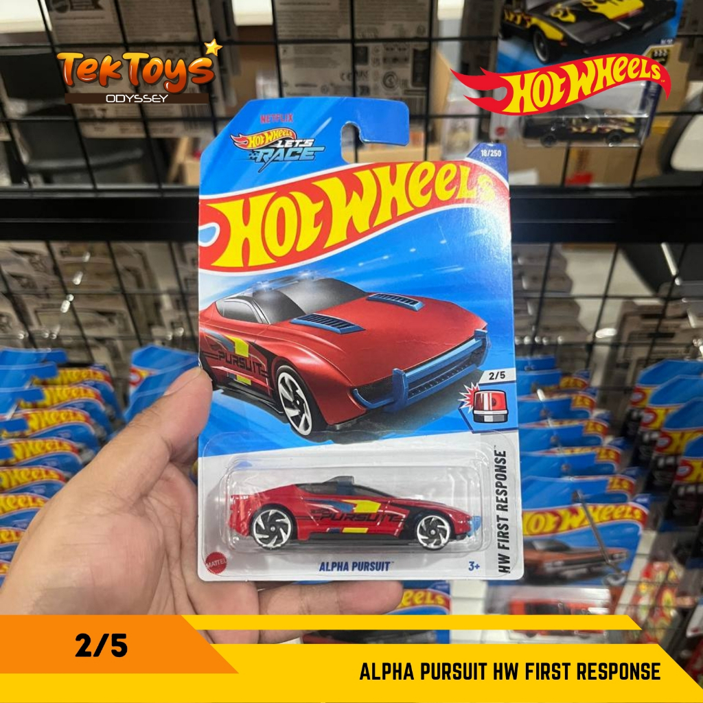 HOT WHEELS - ALPHA PURSUIT HW FIRST RESPONSE 2/5 (RED) | Shopee Philippines