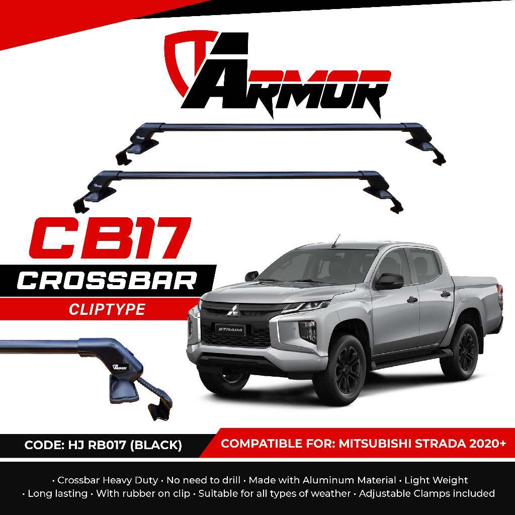 ARMOR CROSSBAR GUTTERLESS /CLIP TYPE FOR MITSUBISHI STRADA 2020 ...