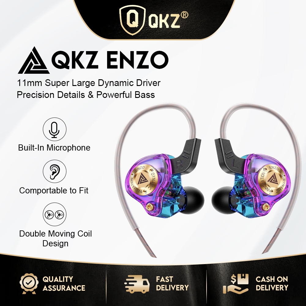Wired Gaming Headphones IEM Earphones with 1DD，QKZ ENZO in Ear Monitor ...