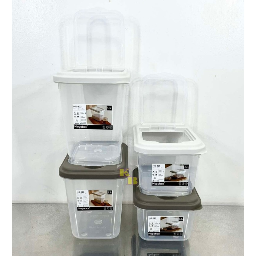 Mega Box Rice & Grains Box Easy Open Flip Cover (2 Sizes) | Shopee ...