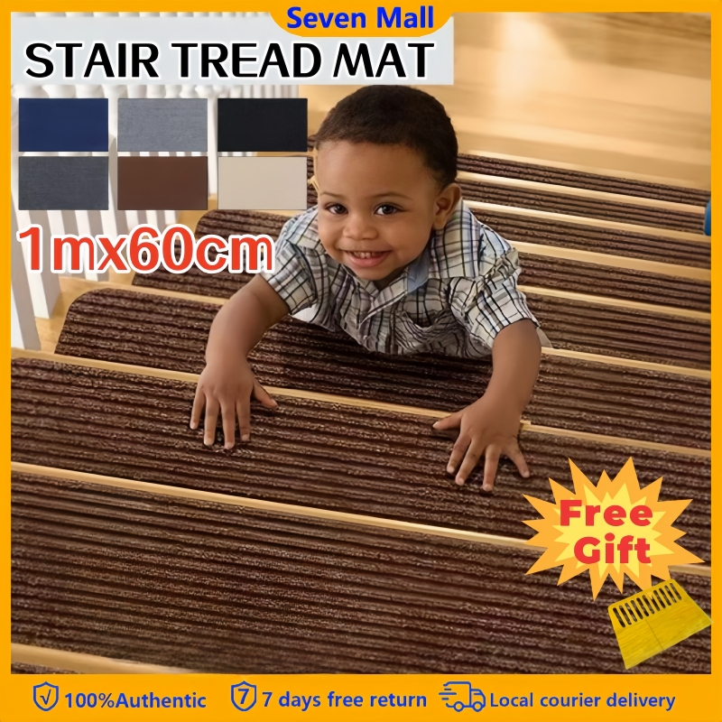 100x60cm Stair Anti-slip Carpet Mat Self-adhesive Children Elderly ...