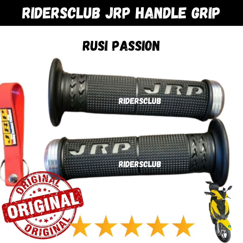 RIDERSCLUB Original JRP HANDLE GRIP for Rusi Passion W/ KEYCHAIN black ...