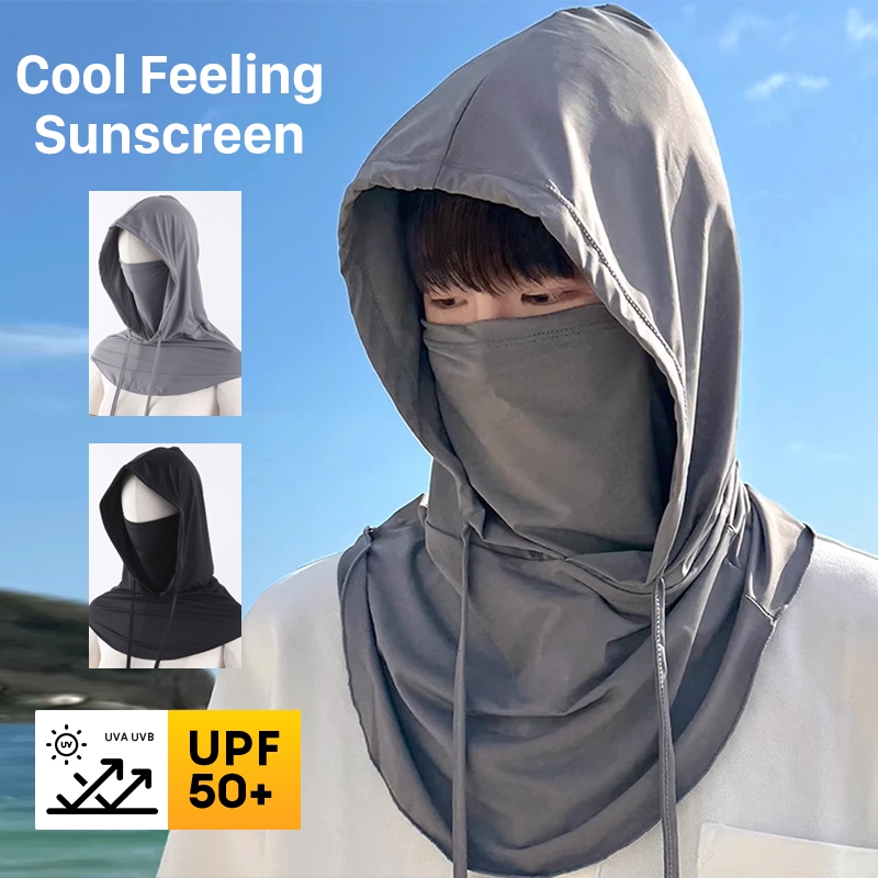 Full Face Cover Fishing Hat Sun Cap With Mask Summer Hat Outdoor Anti ...