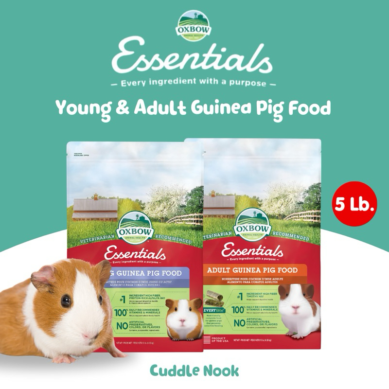 View of Oxbow Essentials Young & Adult Guinea Pig Food Pellet, 5 lb | Shopee ...