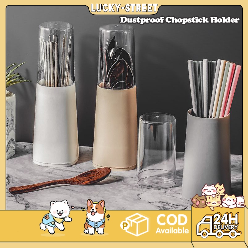 Spoon And Fork Organizer with Cover Large Capacity Spoon and Fork ...