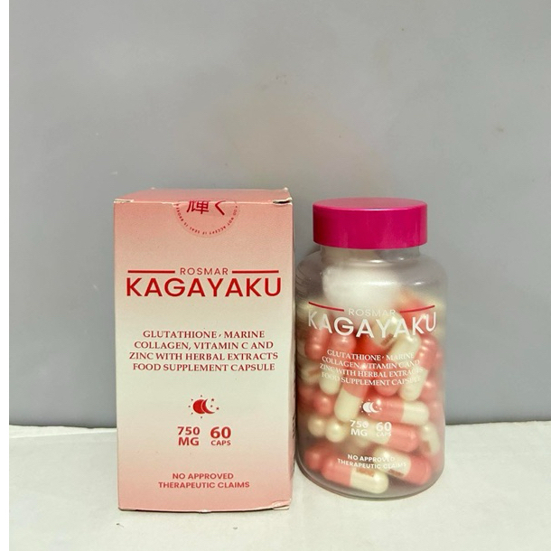 ROSMAR Kagayaku Capsule (Slimming & Whitening) Glutathione with collagen |  Shopee Philippines