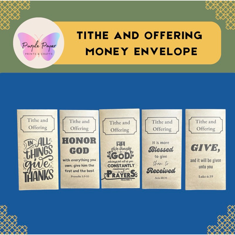 Tithe & Offering Money Envelope | Shopee Philippines
