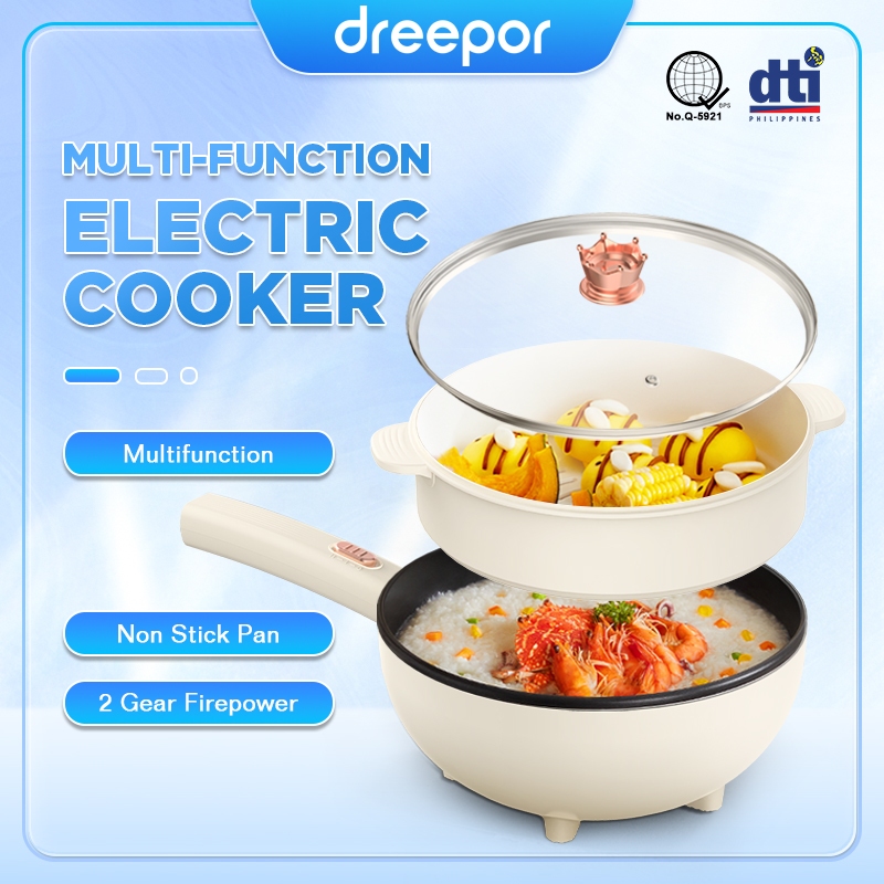 Dreepor Multi Electric Cooker Rice Cooker Hot pot Non-Stick With ...