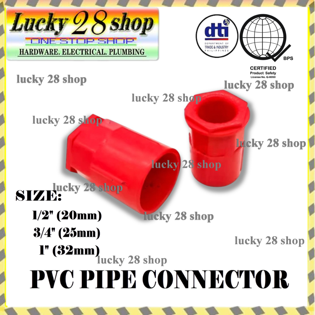 EOPPO/ROTO ORANGE PVC PIPE CONNECTOR (CONDUIT FITTING) | Shopee Philippines
