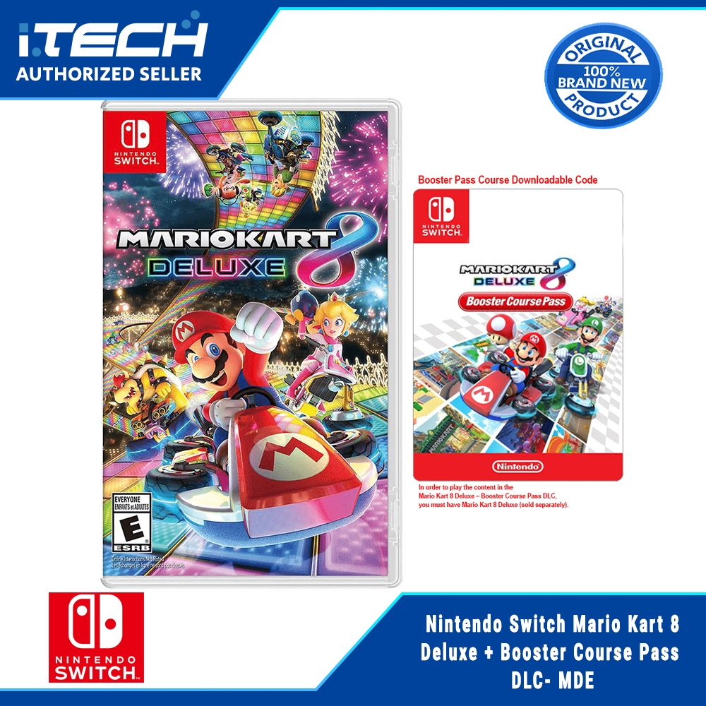 Nintendo Switch Mario Kart 8 Deluxe + Booster Course Pass DLC- MDE ...