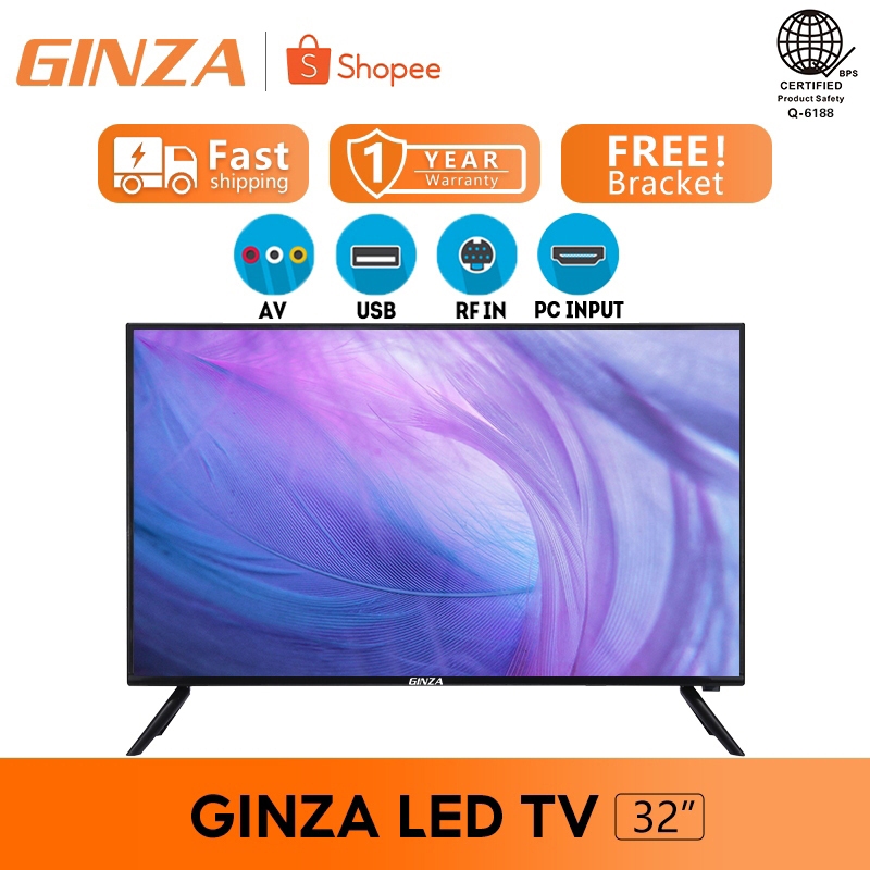 GINZA LED TV On Sale 32 Inch FHD MONITOR Flat Screen TV With Bracket ...