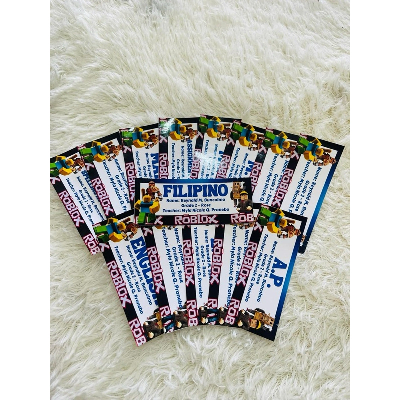 Personalized Subject & Name Notebook Stickers for Boys | Shopee Philippines