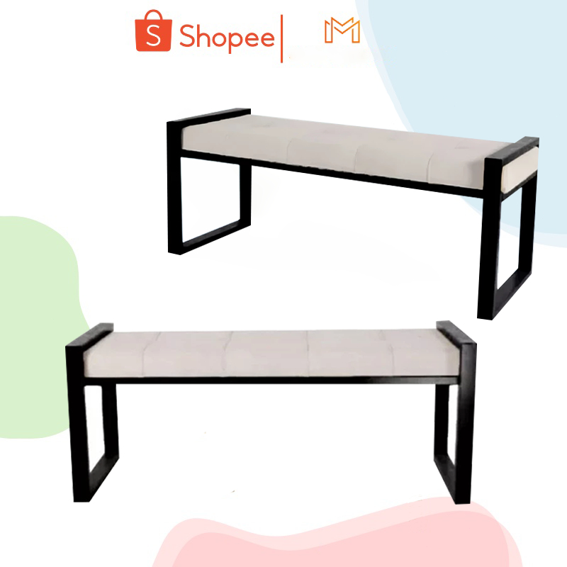 （COD) Metal frame bench, living room sofa, clothing store bench, barber ...