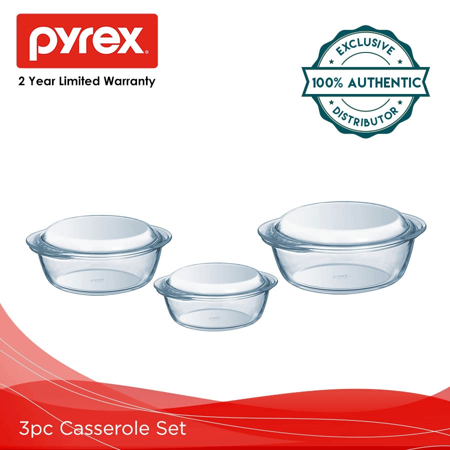 Pyrex 6pc Casserole Set | Shopee Philippines
