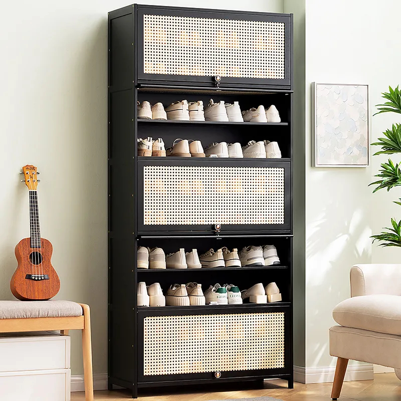 3/5/7/9/11Layer Rattan Bamboo Shoe Cabinet Large Capacity ...