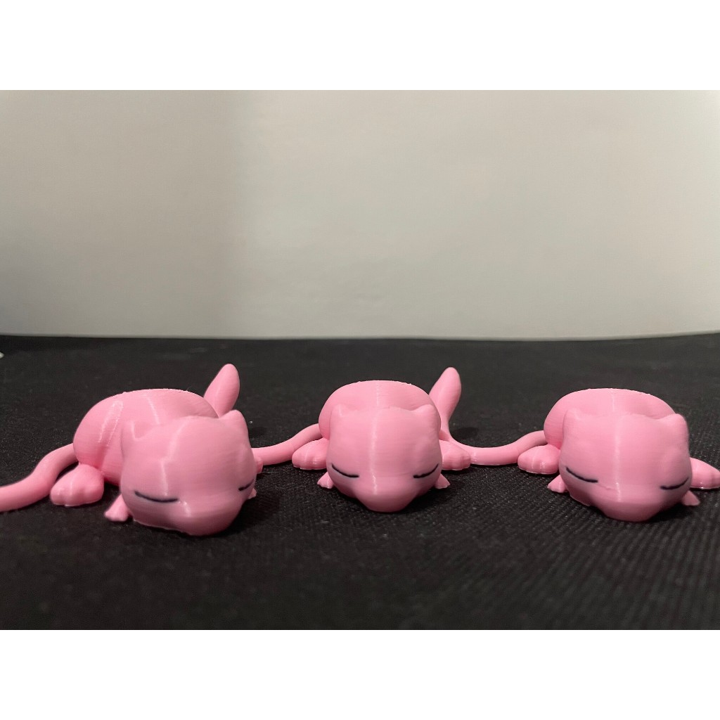 Sleeping Mew Pokémon Mini Mew Cute Ditto Chibi Pokémon Mew | Shopee ...