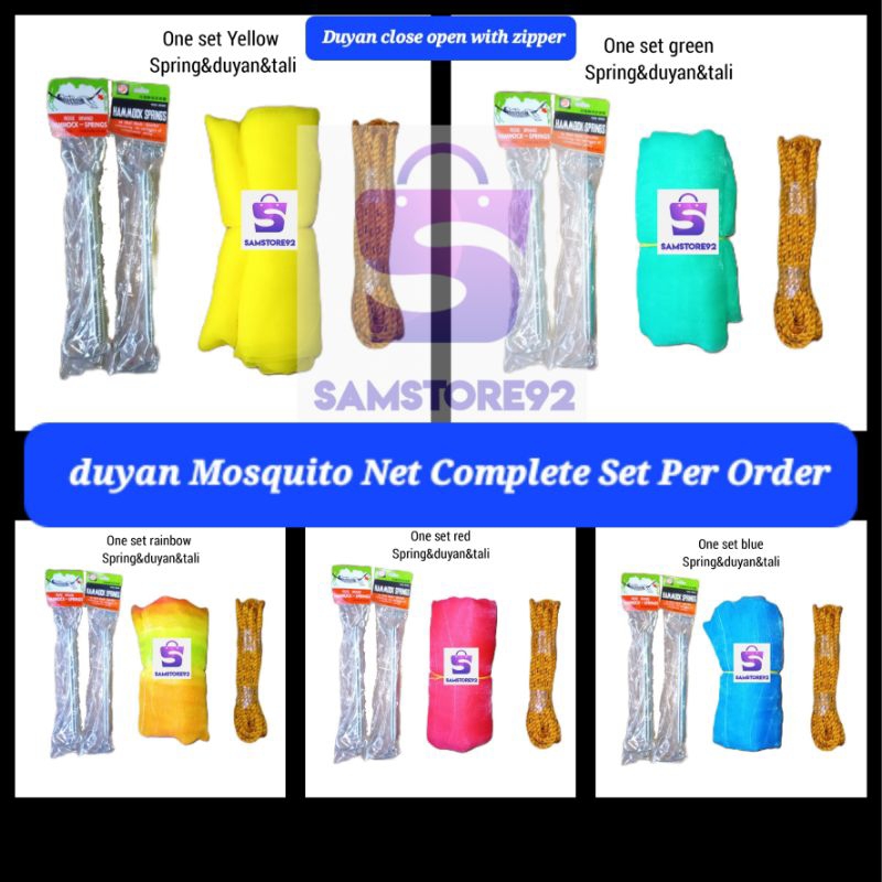 Duyan Mosquito Net Complete Set Per Order (DUYAN_SPRING_TALI) | Shopee ...