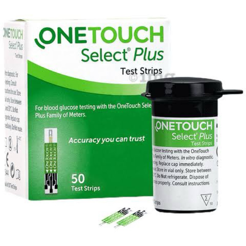 One Touch Select Plus Simple Test 50 Strips(Expiration 01/2027 ...