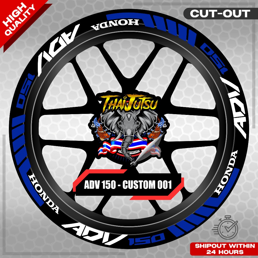 ADV 150 MAG STICKER SET ( 2 MAGS ) - CUSTOM 001 | VINYL WATERPROOF CUT ...