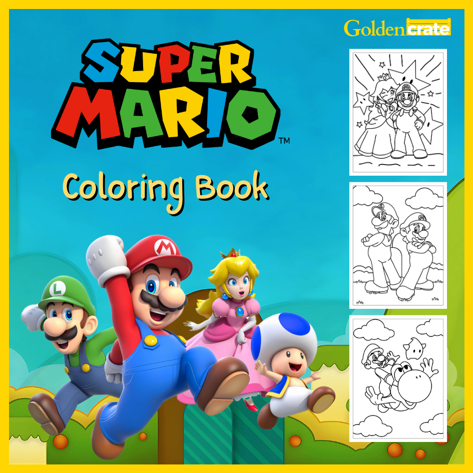 Super Mario Coloring Book – 20 Pages | Screen-Free Activity for Kids ...
