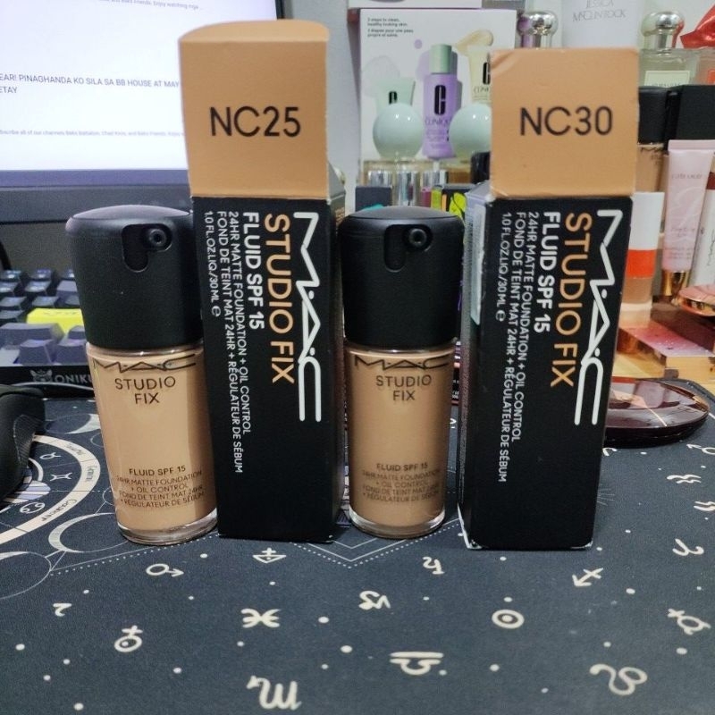 Authentic MAC Studio Fix Fluid Foundation MATTE 30ML-NC25/30 | Shopee ...