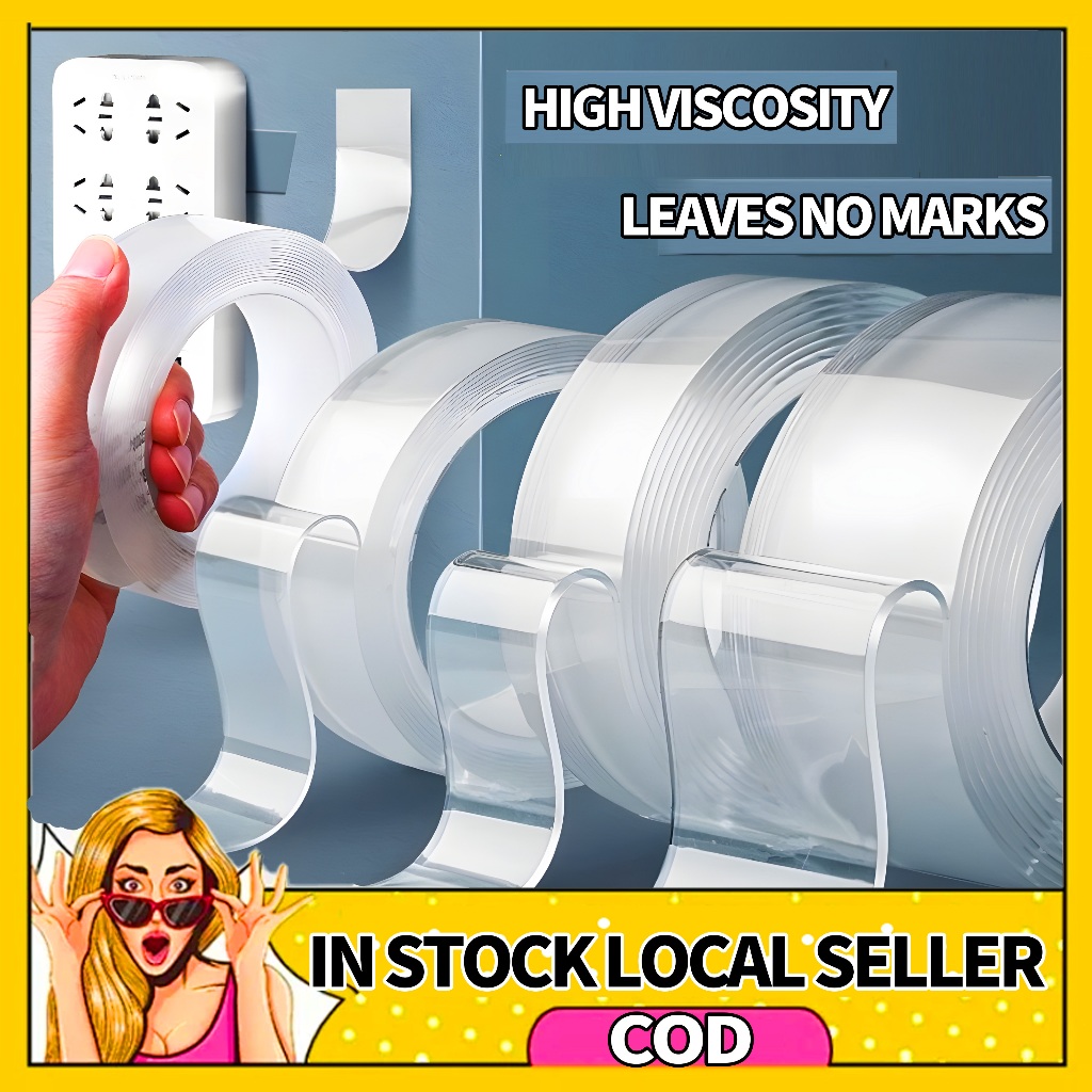 Nano Double Sided Tape 1M/3M/5M/10M Strong Viscosity Waterproof ...