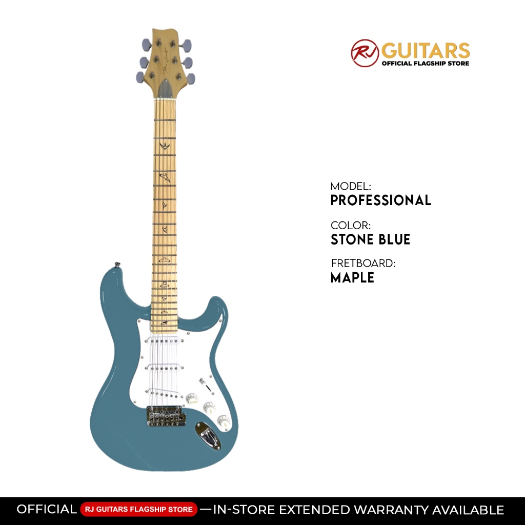 RJ Vibecaster Electric Guitar (Silversky, Stratocaster