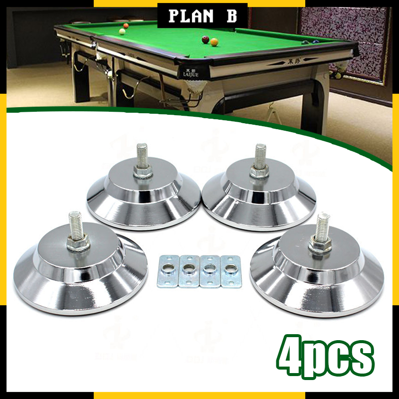 4pcs Billiard Pool Table Leg Levelers Football Game Table Leg Levelers ...