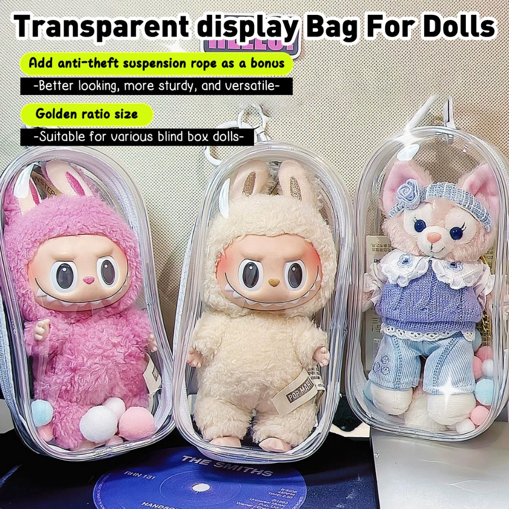 Large Size Transparent Doll Display Bag, Doll Protection Bag Pendant ...