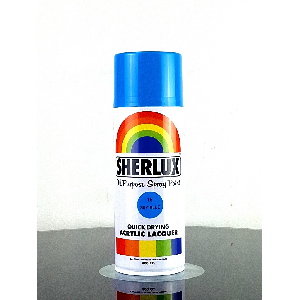 Sherlux All Purpose Spray Paint - Quick Drying Acrylic Lacquer Sky Blue ...