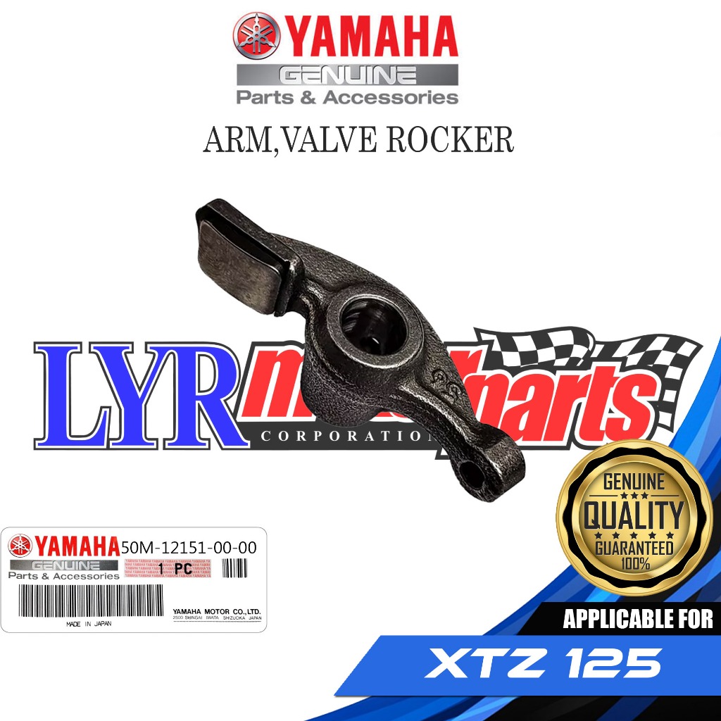 YAMAHA GENUINE ROCKER VALVE ARM FOR XTZ 125 ( 50M-12151-00-00 ...