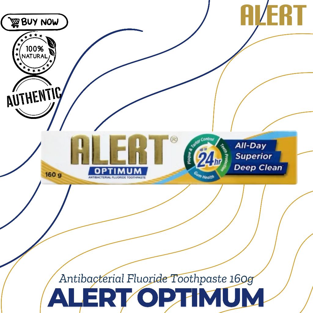 Alert Optimum Fluoride 24hrs Toothpaste 160g | Shopee Philippines
